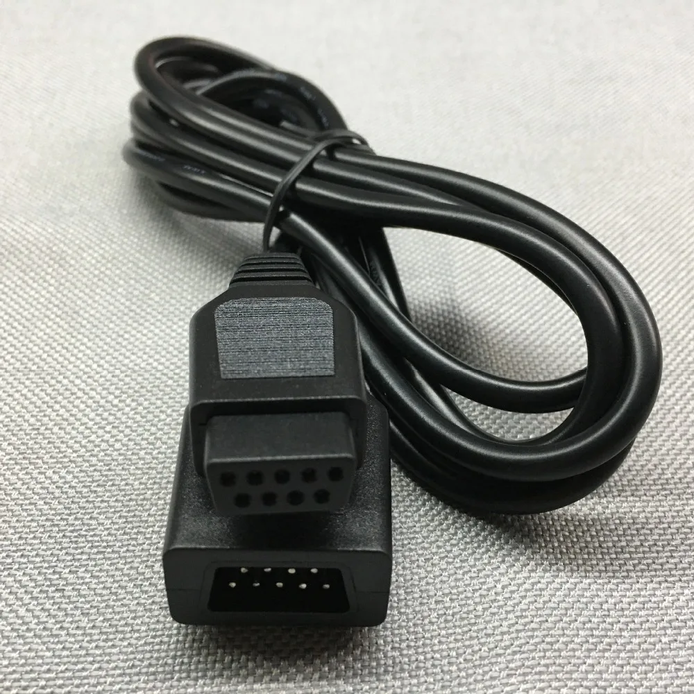 

FZQWEG 2PCS 6ft 1.8M Controller Joystick Extension Cable for Sega Game Console System Genesis 2 3 megadrive 2 MD2