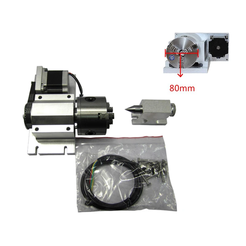 4 Оси CNC 3040 мини CNC металла фрезерный станок шариковый винт 800 Вт шпиндель 3D гравировальный станок с 130 мм Z-Axis ход