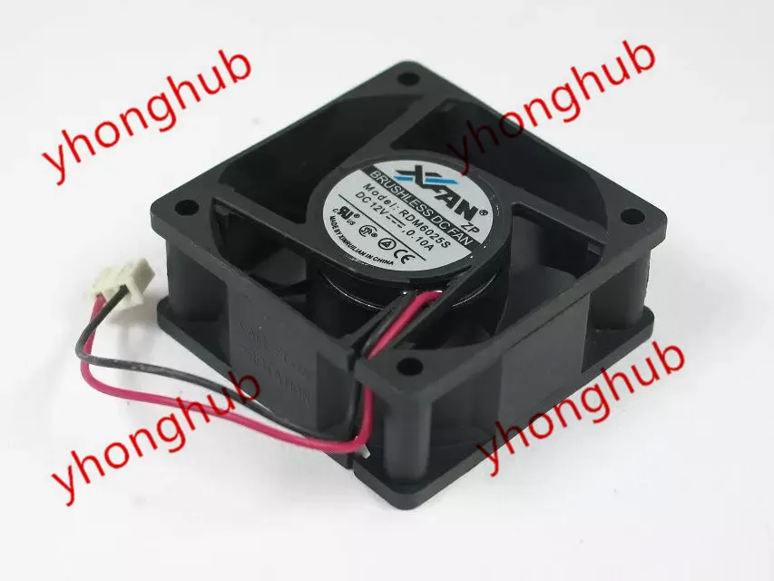 XFAN RDM6025S DC 12 В 0.10A 60x60x25 мм вентилятор охлаждения сервера|square fan|server fandc fan 12v |