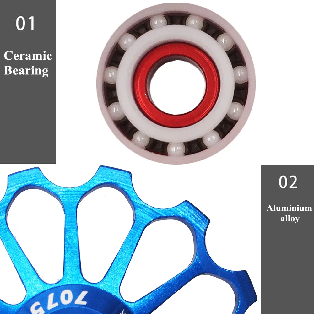 VXM-Bicycle-Rear-Derailleur-Ceramic-Pulley-Aluminum-Alloy-Rear-Derailleur-12T-Guide-Road-MTB-Bike-Ceramics