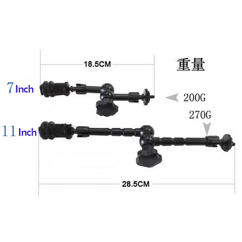 Супер Зажим 7/11 дюйма Регулируемая Волшебная шарнирная рукоятка для монтажа HDMI монитор светодиодный светильник ЖК-видео камера вспышка камера DSLR