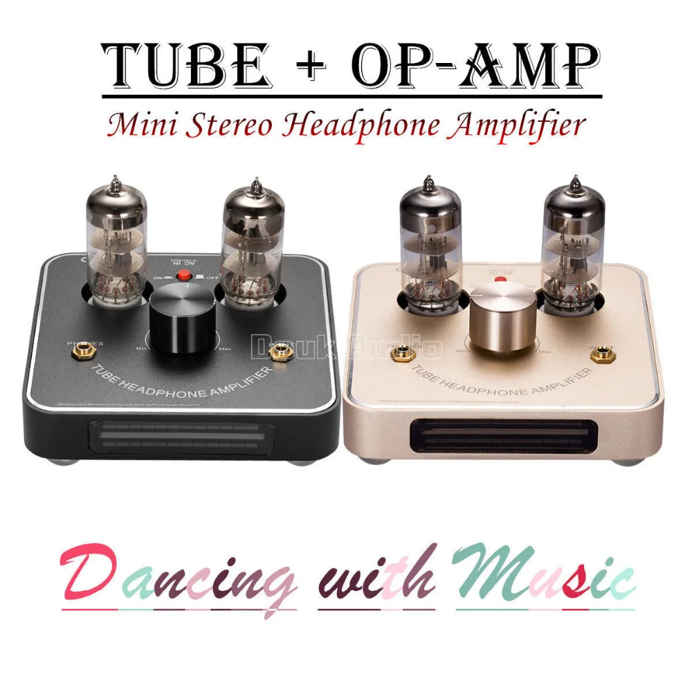 

2017 New Little Bear P2 Mini 6C11 Vacuum Valve Tube Amplifier Stereo HiFi Amp With VU Meter Black/Gold