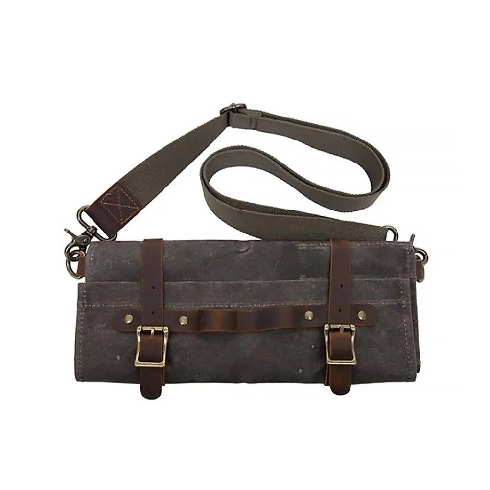 

Vintage Canvas Tool Bag Multi-Functional Canvas Tool Storage Bag Portable Folding Single Shoulder Soft Handle Bag 1PC J3