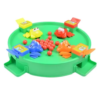 

2018 Novelty Children Educational Toys Feeding Little Frogs To Grab Pacman Frogs To Eat Beads Parent-child Interactive Board H1