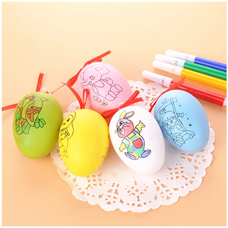 Children's Handmade DIY Easter Egg Graffiti Drawing Toys Manual Art&Craft Toys for Kid Boys Girls Gift Painted Eggshell Toys Children's Handmade DIY Easter Egg Graffiti Drawing Toys Manual Art&Craft Toys for Kid Boys Girls Gift Painted Eggshell Toys