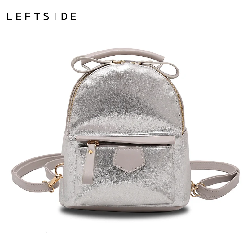 

LEFTSIDE Small Crossbody Shoulder Bags Women Mini Cute Backpack Purese Leather Backpacks For Girls Multifunction Travelling Bag