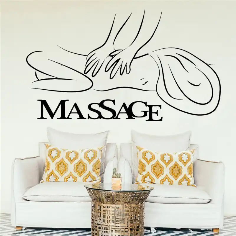 Massage Room Spa Beauty Woman Salon Wall Sticker Business