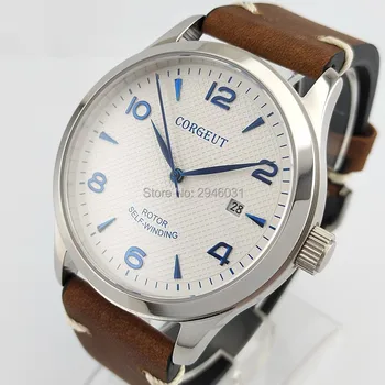 

42mm White Dial Automatic Casual Military Sport Novelty Luxury Dress/Formal Automatic mens Unisex watch 2614