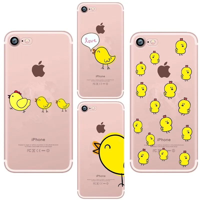 Прекрасный fundas для iphone 7 8 плюс XS X Чехол Мягкий ТПУ смешно Чик курица чехол Коке