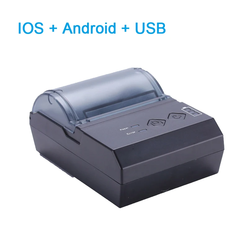 58 мм портативный термопринтер для чеков мини bluetooth принтер pos счетов с батареей