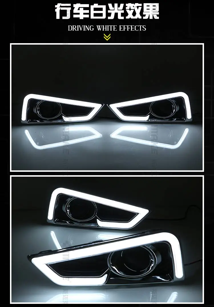 

Osmrk led drl daytime running light for honda city 2015-2016, with yellow turn signal, top quality