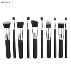 AddFavor черная ручка набор кистей для макияжа рассыпные тени-основа для век кисти для макияжа Профессиональные кисти инструменты