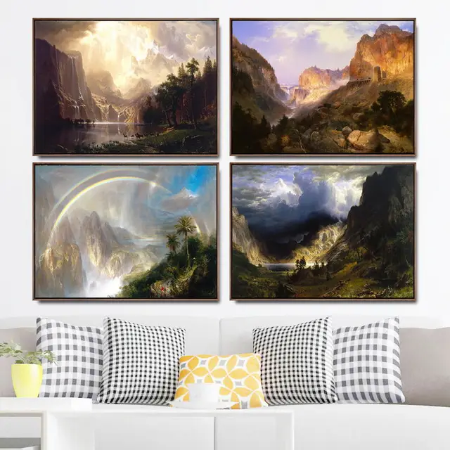 Landscapes Paintings by American Artists Printed on Canvas 3