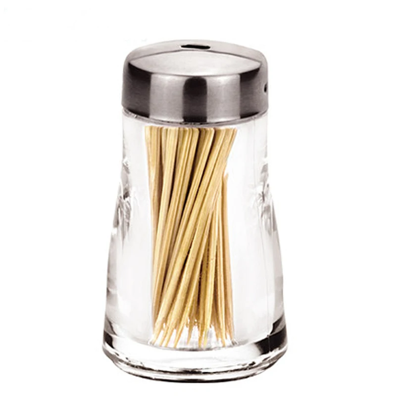 Clear Acrylic Toothpick Holder Creative Toothpick Storage Bottle