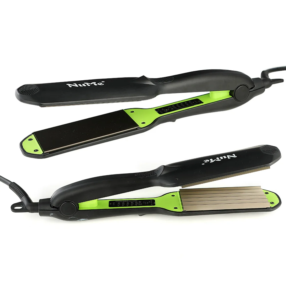 

Hair Straightener Corrugated 1.5 Inch Flat iron Tourmaline Ceramic Heating Plate Wave Perm Corn Hair Clip Curler Styling Tools