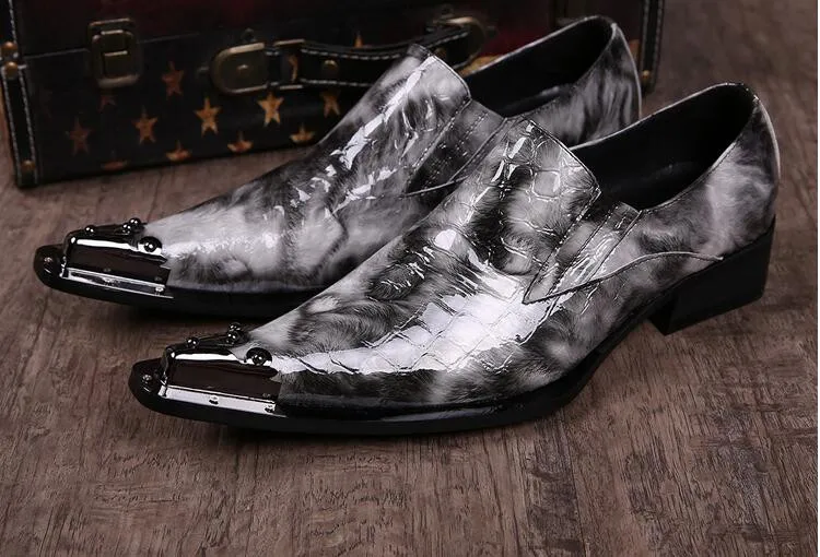 Новые высококачественные серпантин отметил крокодил линии мужские туфли носком Для мужчин Повседневное Бизнес Мужская обувь на плоской подошве 6-12 Размер