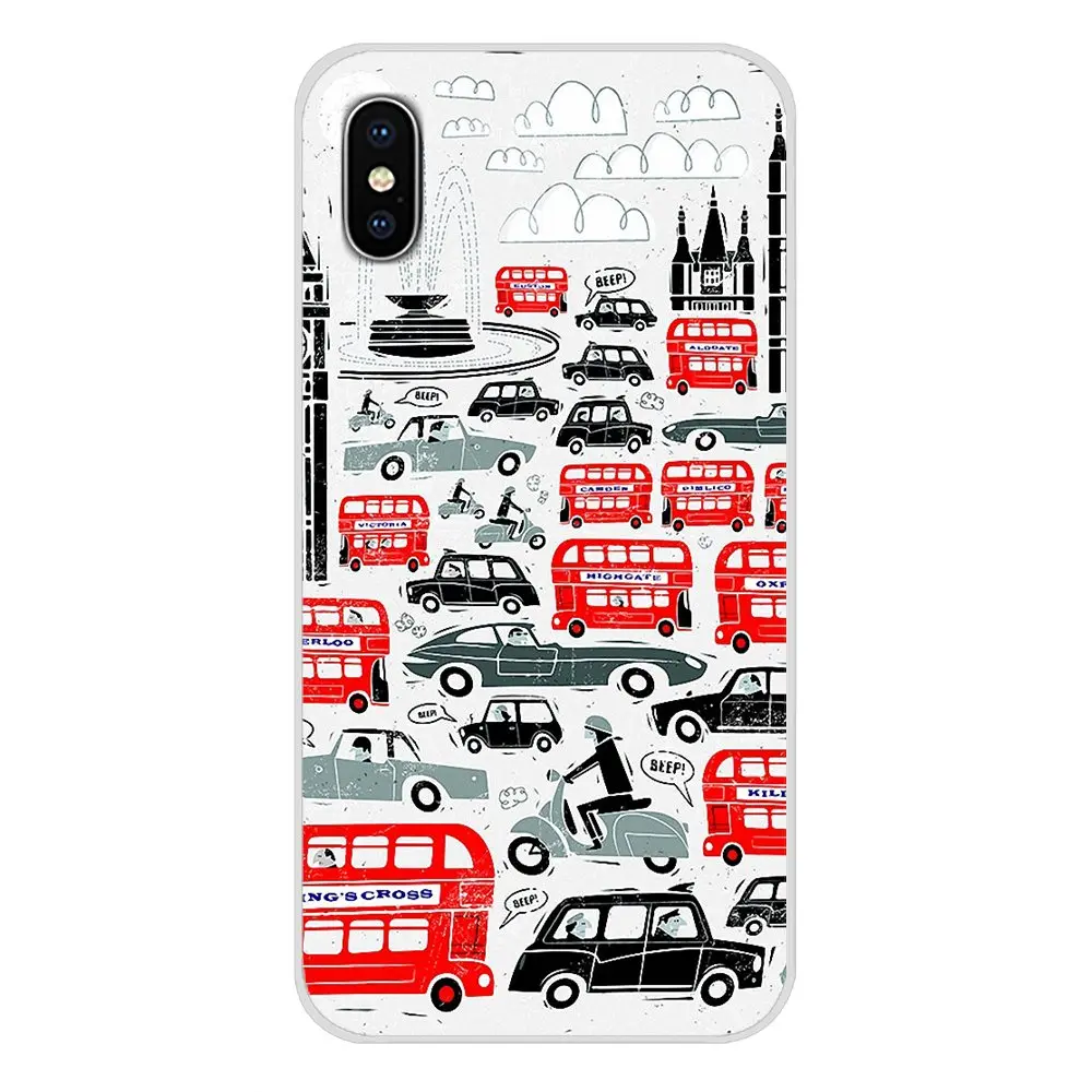 Модный номерной знак Лондонский автобус летний автомобиль для Xiaomi Redmi Note 6A MI8 Pro S2