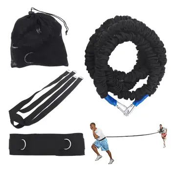 

1Set Training Speed Reactive Stretch Cord Adjustable Belt Anchor Strap Overspeed Accelerator For Family Fitness Gym