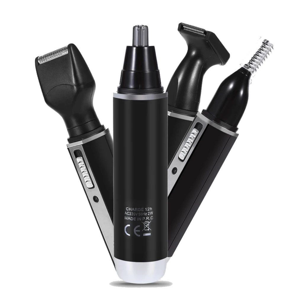 4 In 1 Nose Hair Beard Eyebrow Rechargeable Electric Trimmer