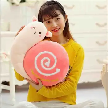 

new plush stuffed toy snail pillow Cushion children birthday gift