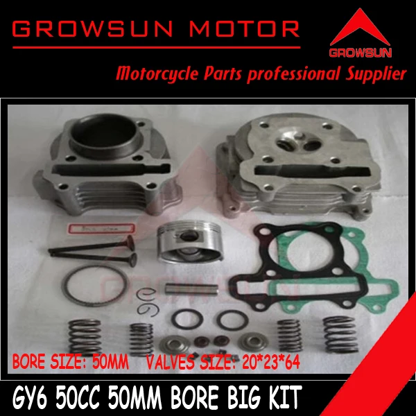 100cc Big Bore Performance Kit (valves 20*23*64) GY6 50cc 139QMB