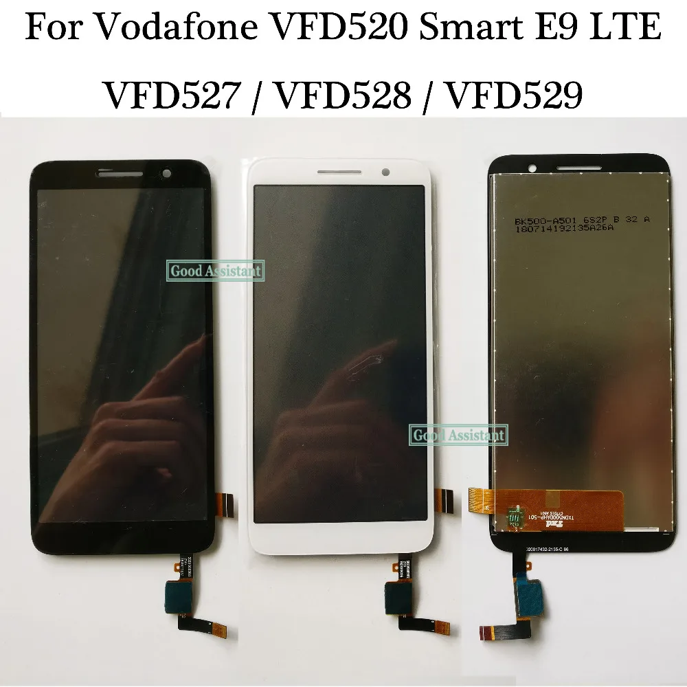 Черный/белый чехол для телефона Vodafone VFD520 Смарт E9 LTE/VFD527/VFD528/VFD529 ЖК-дисплей дисплей+ Сенсорный экран дигитайзер сборка бесплатные инструменты