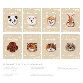 

1 PCS New Cute dog panda rabbit embroidery animal sticky cloth paste hole DIY accessories iron on kids' clothing patch