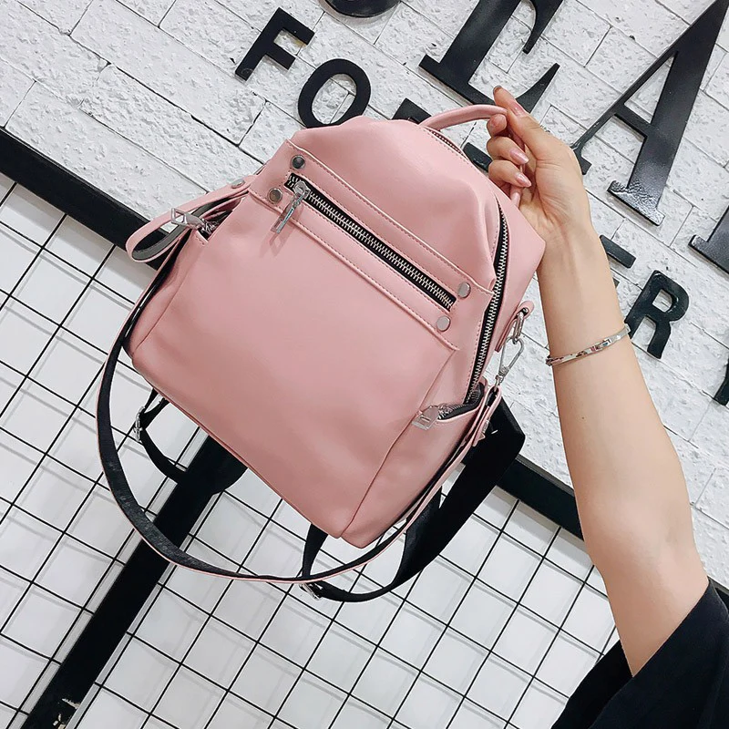 Mochila femenina 2018 nuevo bolso de hombro de moda informal multiusos para mujer pequeña mochila de viaje para niñas mochila