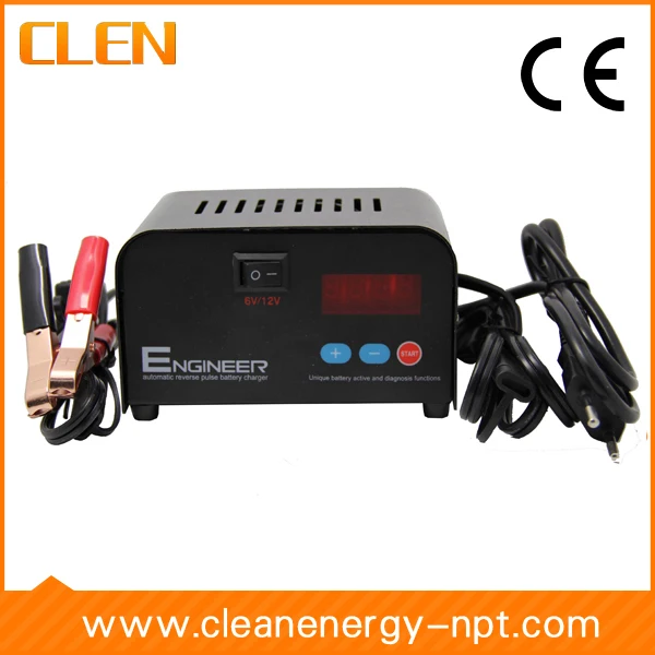 Smart 6V/12V 1A/2A/3A/4A Switchable Car Battery Charger Negative Pulse Intelligent Battery