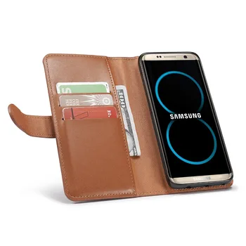 

New 2 in 1 Wallet Phone case For Samsung Galaxy S8 Megnetic Detachable Wallet Flip Cover Leather Case For Samsung Galaxy S8 Plus