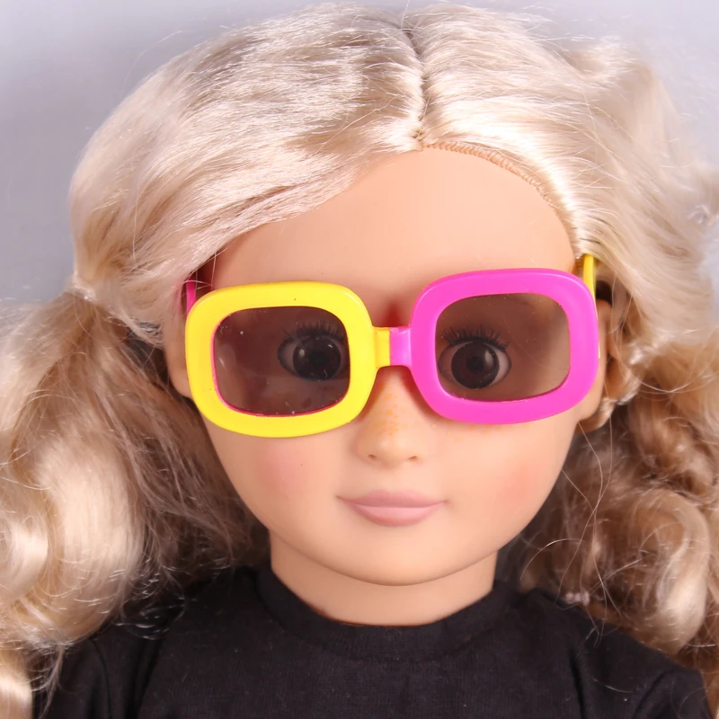 Yellow And Pink Color Doll Sunglass Fits 18 American Girl Doll Clothes And Acessories 11 Colors