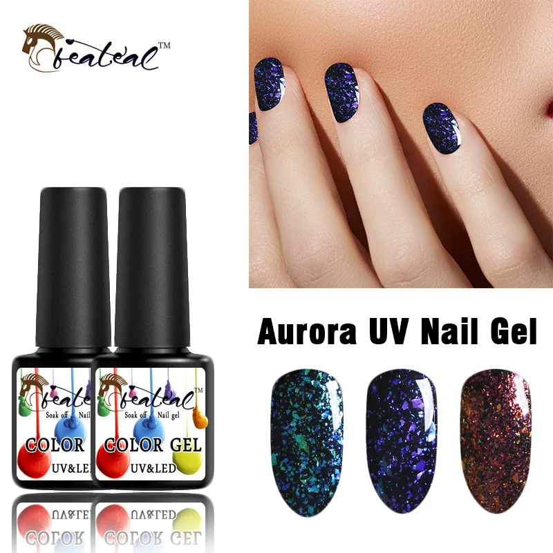 Buy Hybrid Galaxy Nail Glitter Gel Varnish Soak Off UV