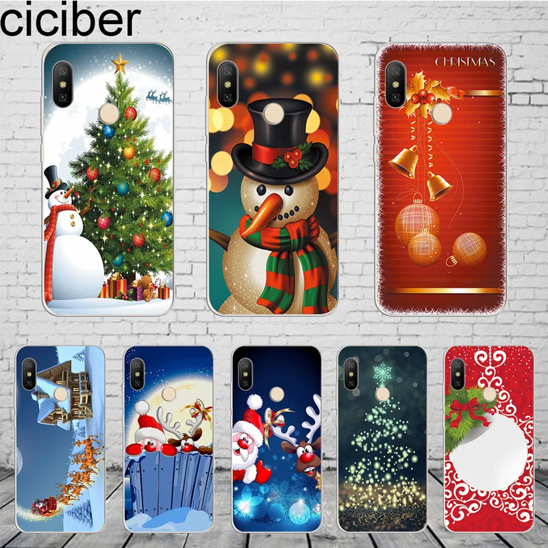 

ciciber Snowman Christmas Cover For Xiaomi Redmi 6 5 4 3 A X S Plus Pro S2 Phone Case For Redmi Note 7 6 5 4 3 X A Pro Soft TPU
