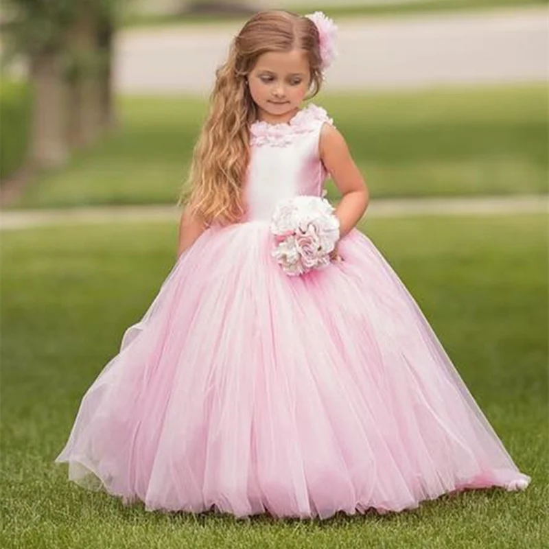 

Party Prom Princess Pageant Flower Girl Dress Party First Communion Appliques Dress