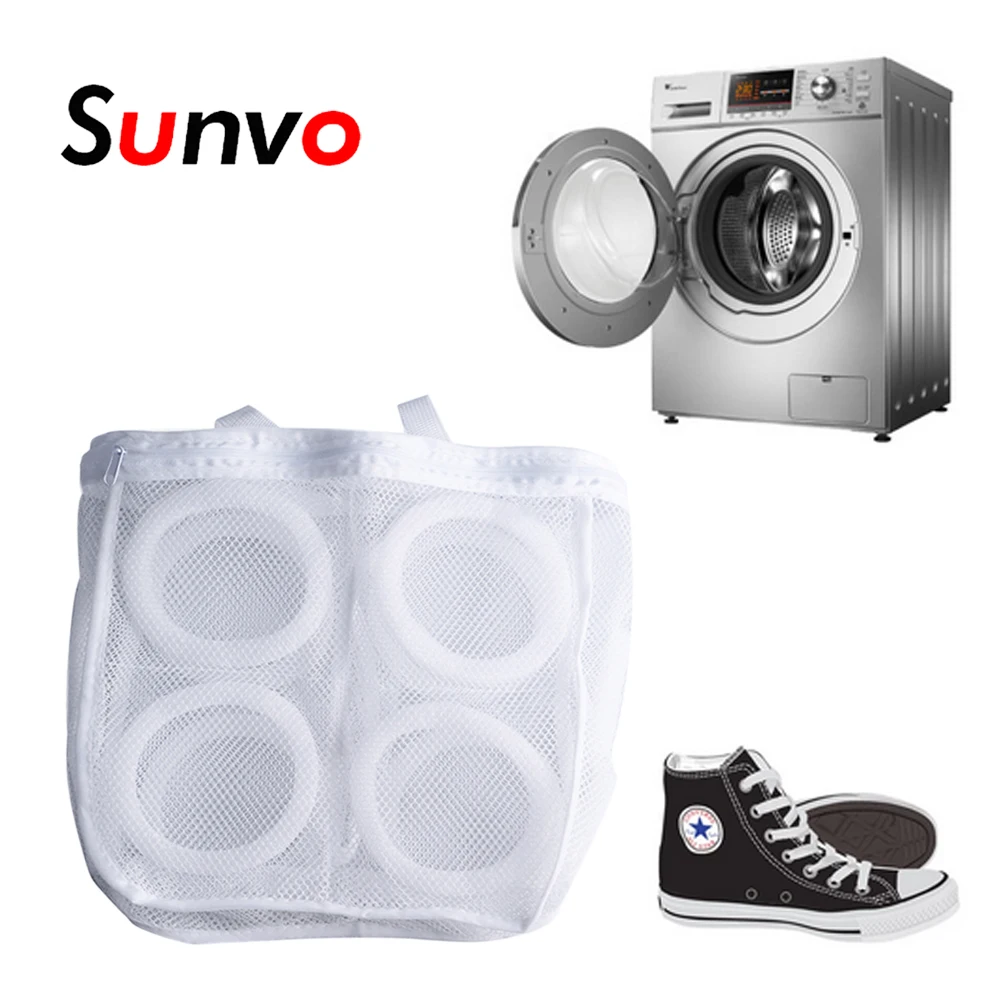 

Sunvo Laundry Shoes Bag for Boot Sneaker Hanging Dry Bags Mesh Washing Organizer Protect Shoe Cleaning Accessories Inserts