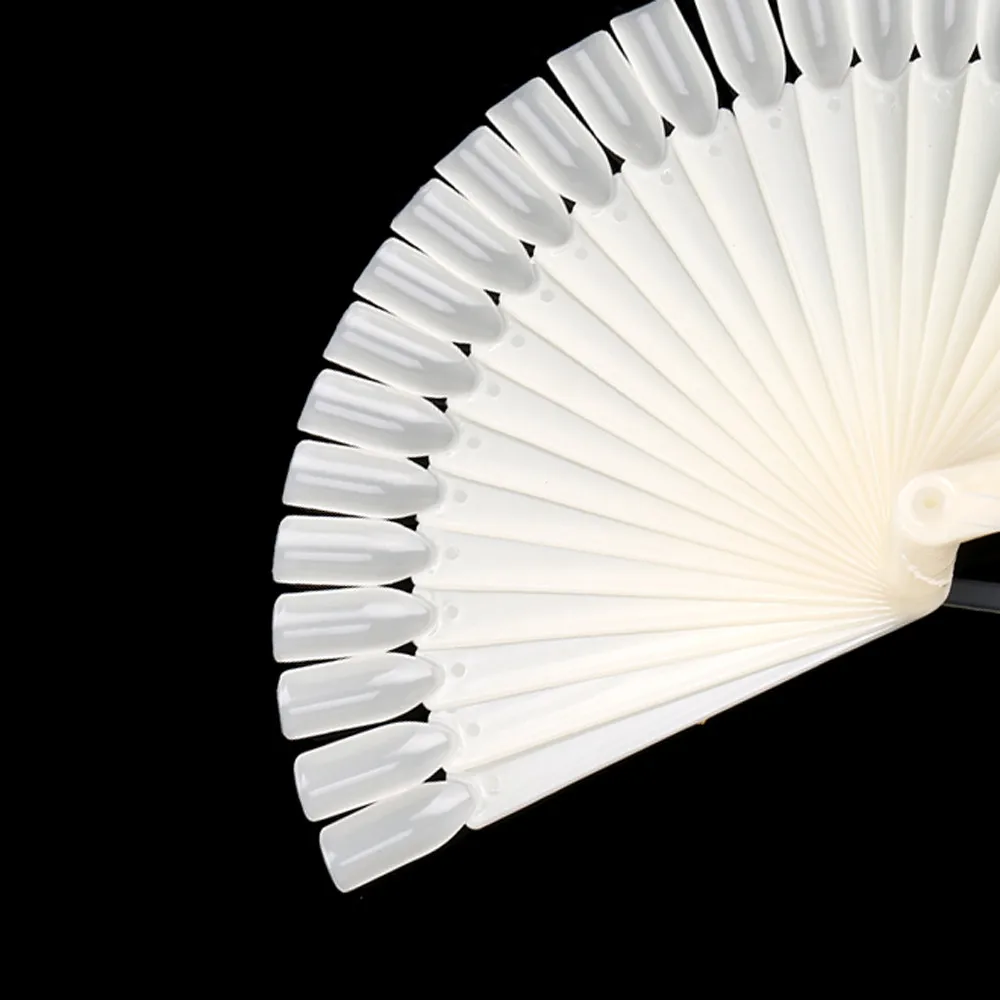 

32Pcs Nail Art False Tips Sticks Polish Practice Display Fan Board Design Tool F814