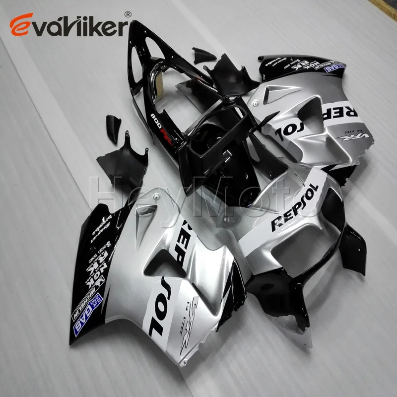 Капот для мотоцикла VFR800 1998 1999 2000 2001 ABS Пластиковый обтекатель мотоцикла+ 5 подарков+ серебро H2 - Цвет: I