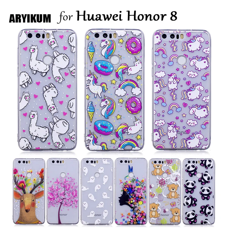 ARYIKUM Bumper Case For Huawei Honor 8 Honor8 Lte Dual FRD-L19 32gb 64gb Silicone Phone Accessories Cover Huawey |