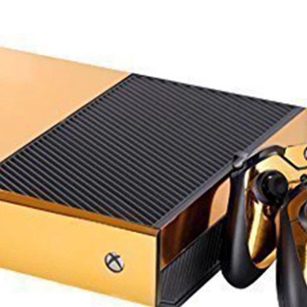 Золотая Глянцевая наклейка для Xbox ONE консоли контроллер+ Kinect Наклейка виниловая