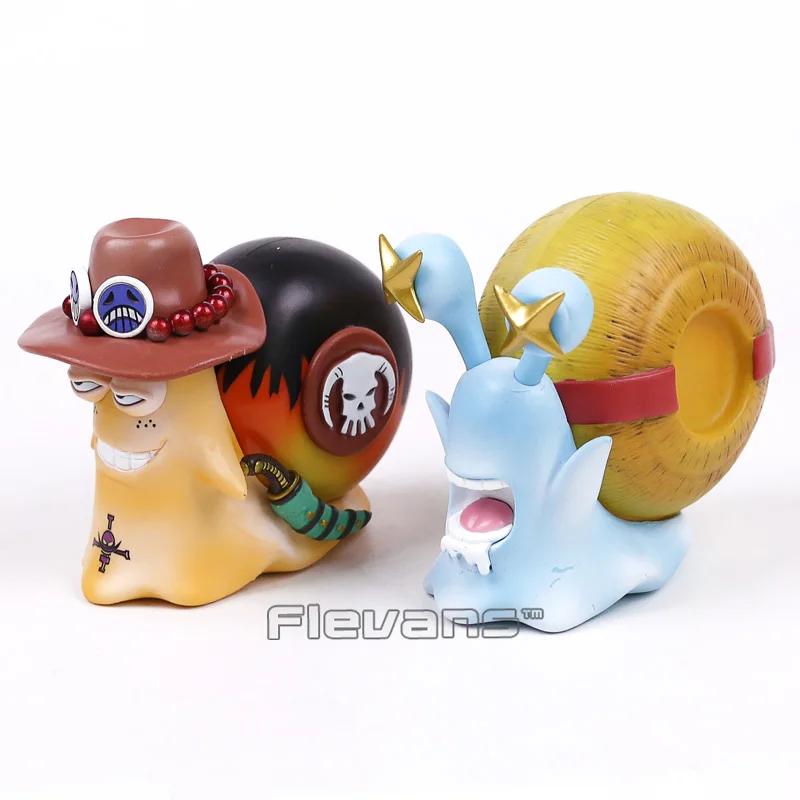 Аниме One Piece Monkey D Luffy and Ace Den Mushi Telephone ПВХ Фигурки игрушки 2 шт./компл.|Игровые