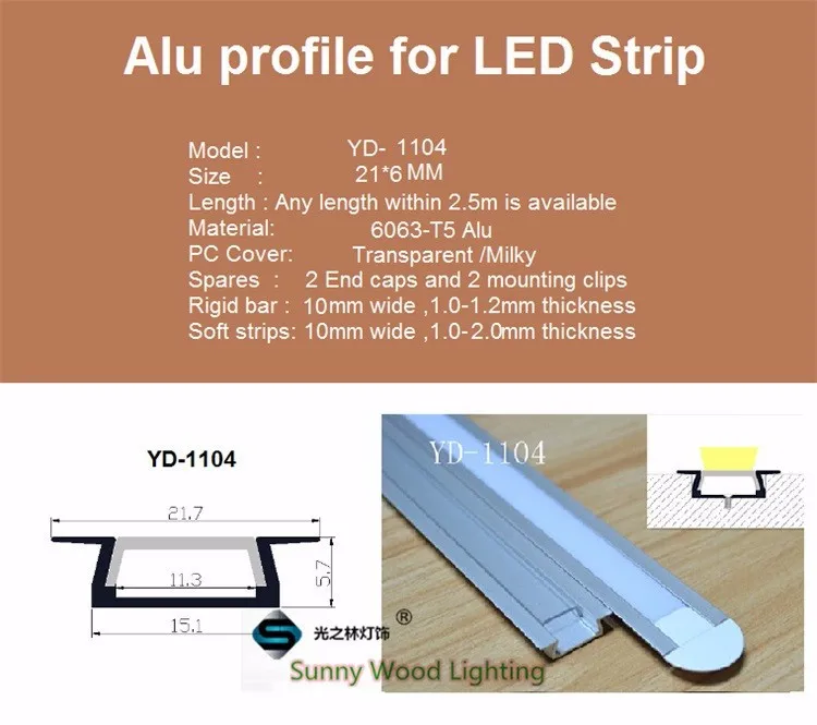 Polegada por Peça Perfil de Alumínio Canal para 11mm 5 30 Pçs e lote 40 Levou Incorporado Levou Placa Pcb Levou Luz Bar Tampa da Caixa 2 High Quality led channel