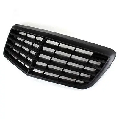 Matt Black Front Hood Grille Grill For Mercedes Benz W211 Sedan 2007-2009