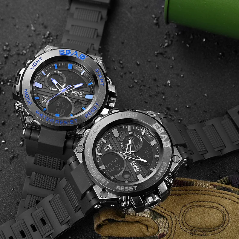 New Metal Shell Men's Electronic Watch Alloy Frame Student Outdoor Sports Multifunctional LED Watch