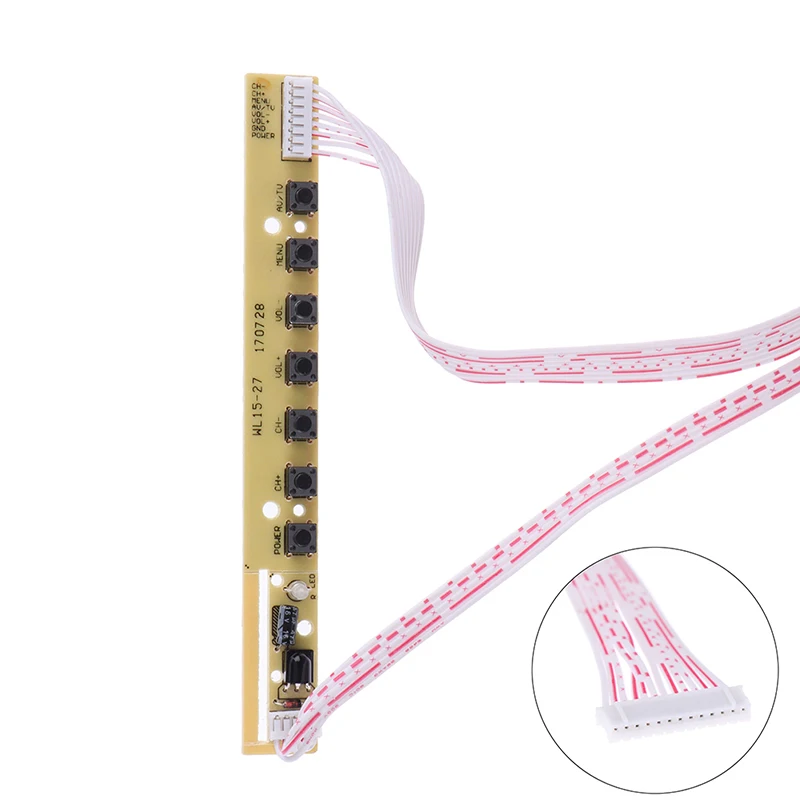 Keypad With IR 7 Keys Keyboard Plate LCD TV Accordance for v59 v29 v56