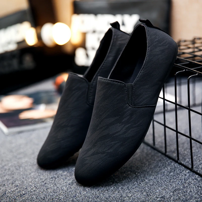 WOLF WHO/модная мужская повседневная обувь в британском стиле; мягкие удобные лоферы; мужские кроссовки; Цвет Черный; обувь для вождения без застежки; buty meskie X-192
