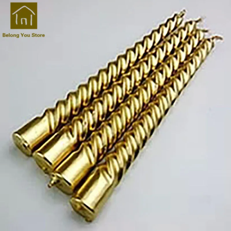 8 inches Golden Домашняя Свадебная декоративная свеча в европейском стиле букеты и чанделлы Столб Декоративный воск свечи палочка для фотосессии JKK157 - Цвет: 8 inches Golden
