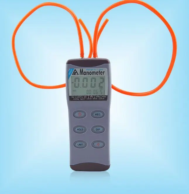 AZ8205 цифровой манометр 0 5psi прецизионный может выбрать один из 11 единиц измерения