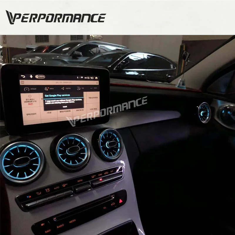 Вентиляционные отверстия W205 GLC X253 окружающие огни для класса C и 3 цвета 5 шт. 2016 ~ 2019