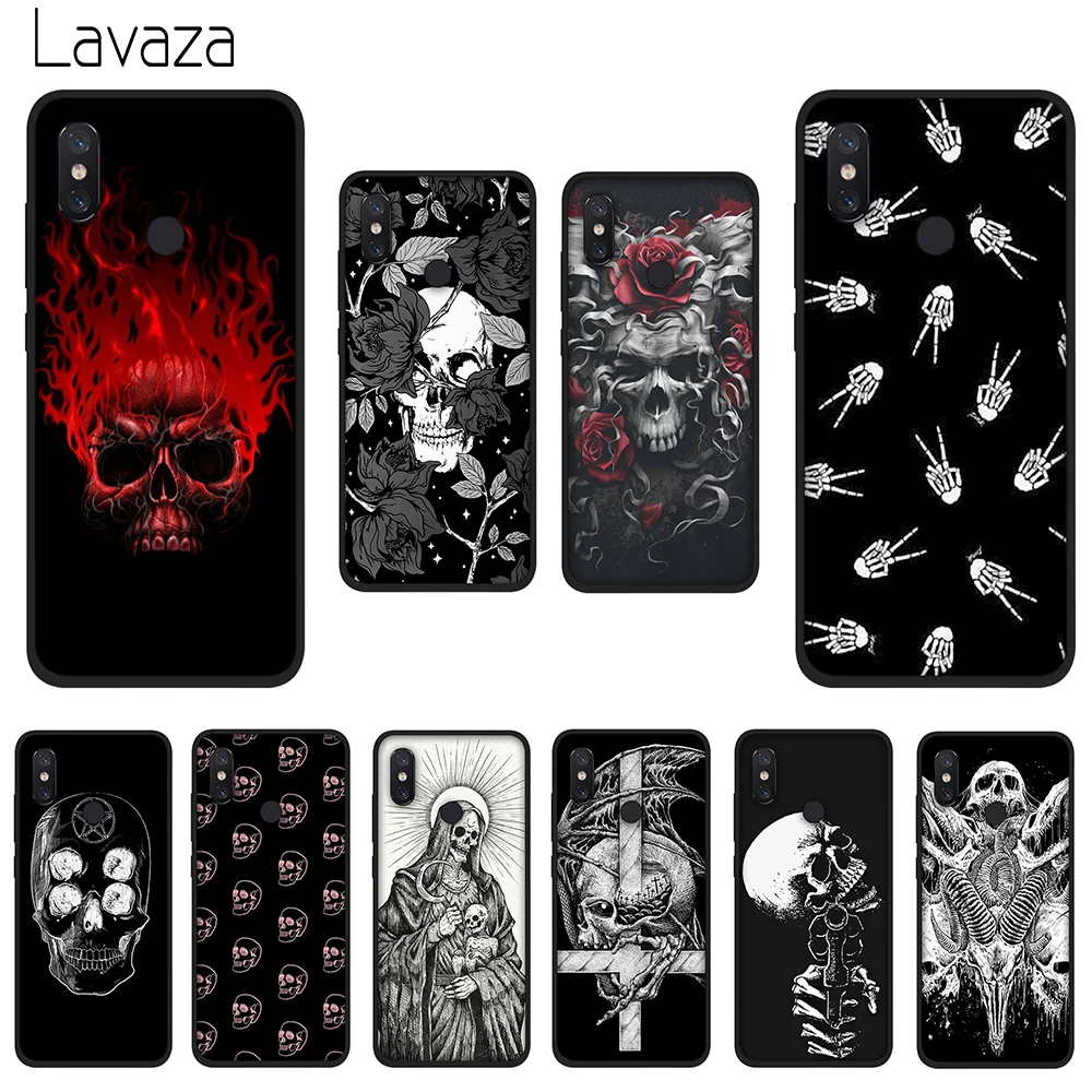 Мягкий ТПУ силиконовый чехол Lavaza Satanic Skull dark для Huawei Mate 10 20 P8 P9 P10 P20 P30 Lite Pro P Smart 2019 |