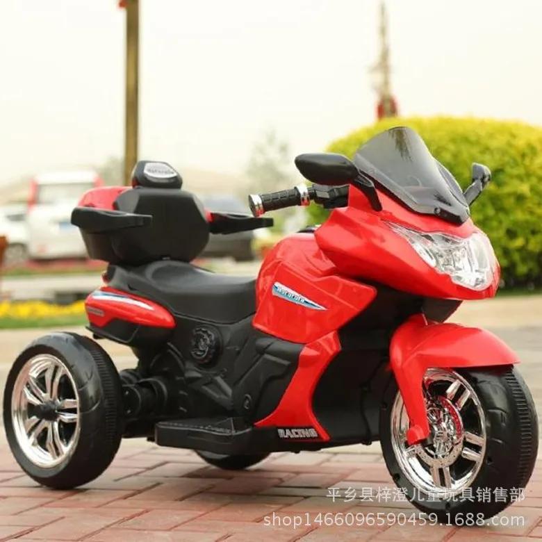 

Children Motor-driven Motorcycle Tricycle Tuba Can Charge Men And Baby A Storage Battery Car Child Toys Vehicle Sit People